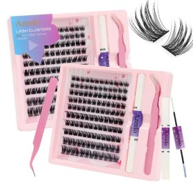 2026 Hottest New Product: False Eyelashes -  Azenlo Beginner's DIY Eyelash Extension Kit, 120 Clusters Of Large-capacity False Eyelashes
