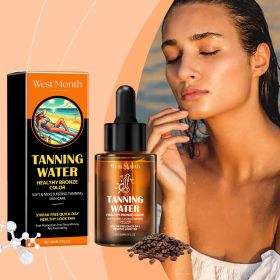 Self Tanning Water Drops Natural Bronze Sunless Tanning Serum Fast Absorb No Streaks Moisturizing Self Tanner for Body Face Outdoor Beach Healthy