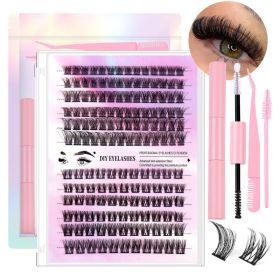 12 Rows Of 150 Segmented Lashes In Clusters (Option: Segmented lash set)