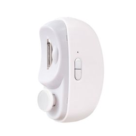 2-in-1 Multifunctional Nail Grinder with Light (Color: White, Type: Nail Tools)