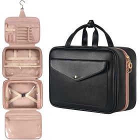 Toiletry Bag -  Large Capacity Storage (Color: Black)
